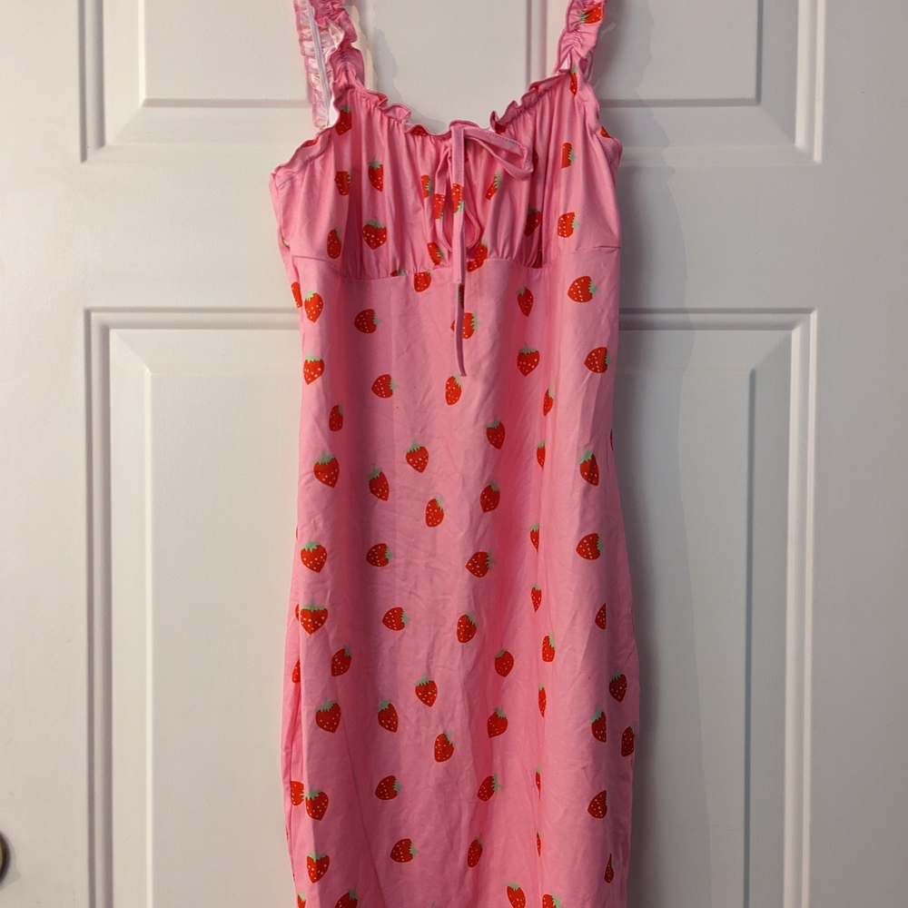 SHEIN Pink Ruffled Dress